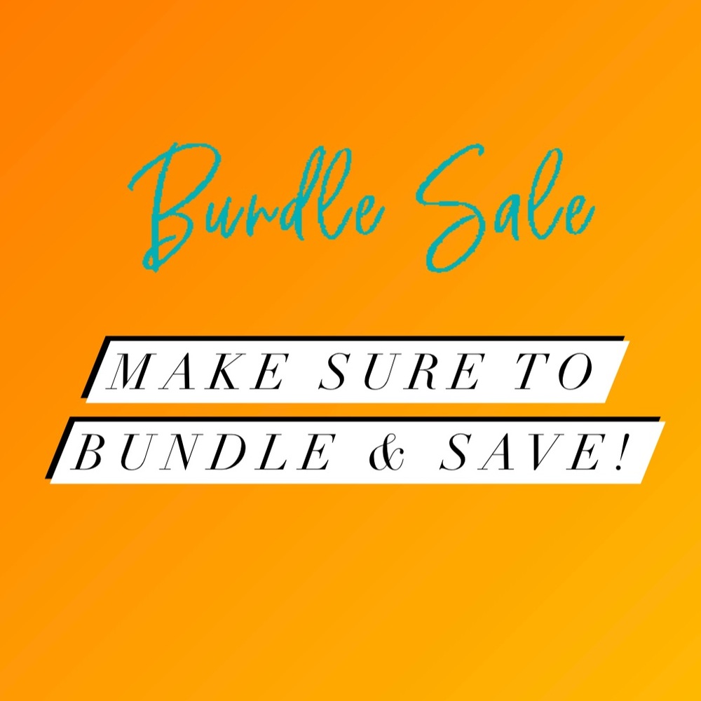 Make sure to bundle & Make an offer! Bundle & Save!